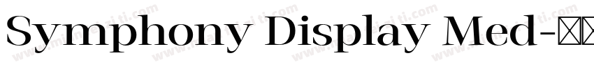 Symphony Display Med字体转换